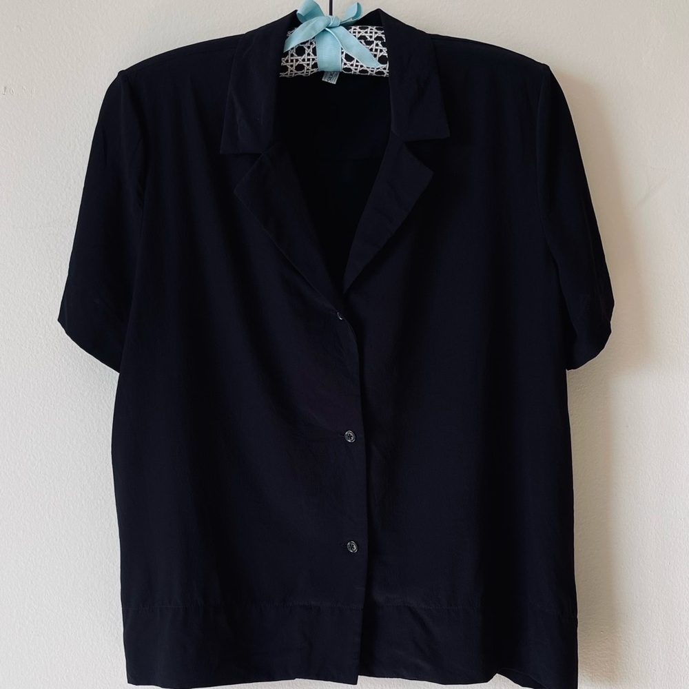 Mulberry Silk Short Sleeve Blouse